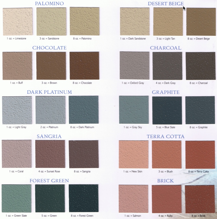 Concrete Resurfacing Color Options