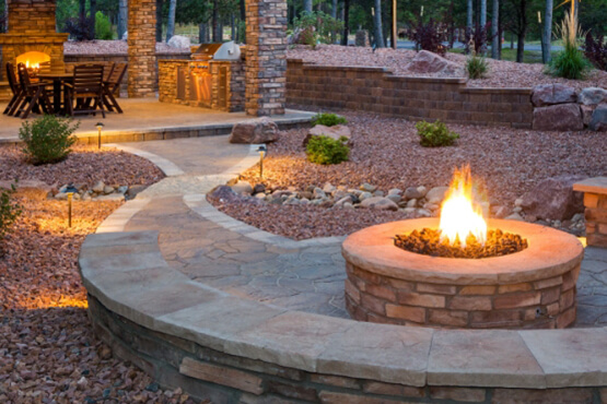 Backyard patio showcasing Concrete Resurfacing